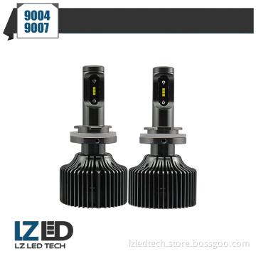 LED Headlight Bulbs w/ Clear Arc-Beam Kit - 9004 (9007) - 60w 8,400 Lm 6K Cool White CSP LED chip - 2 Yr Warranty
